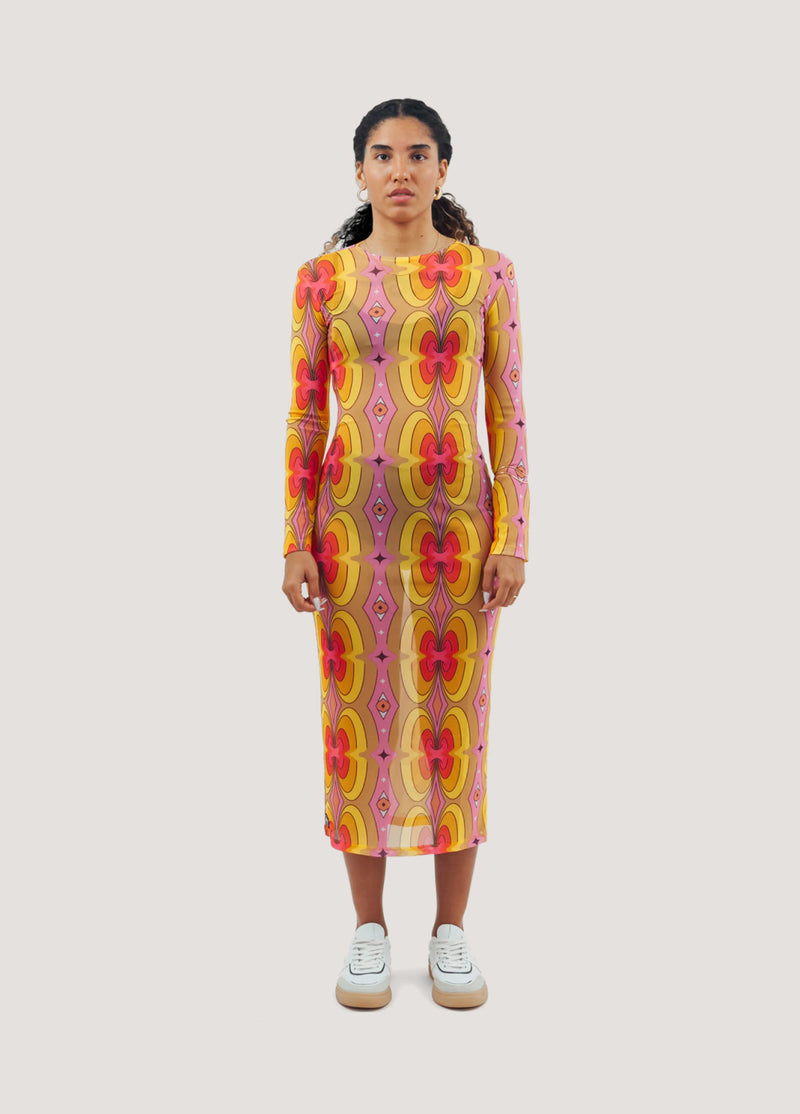 VESTIDO MIDI TULE GURULINO | PSICODÉLICA