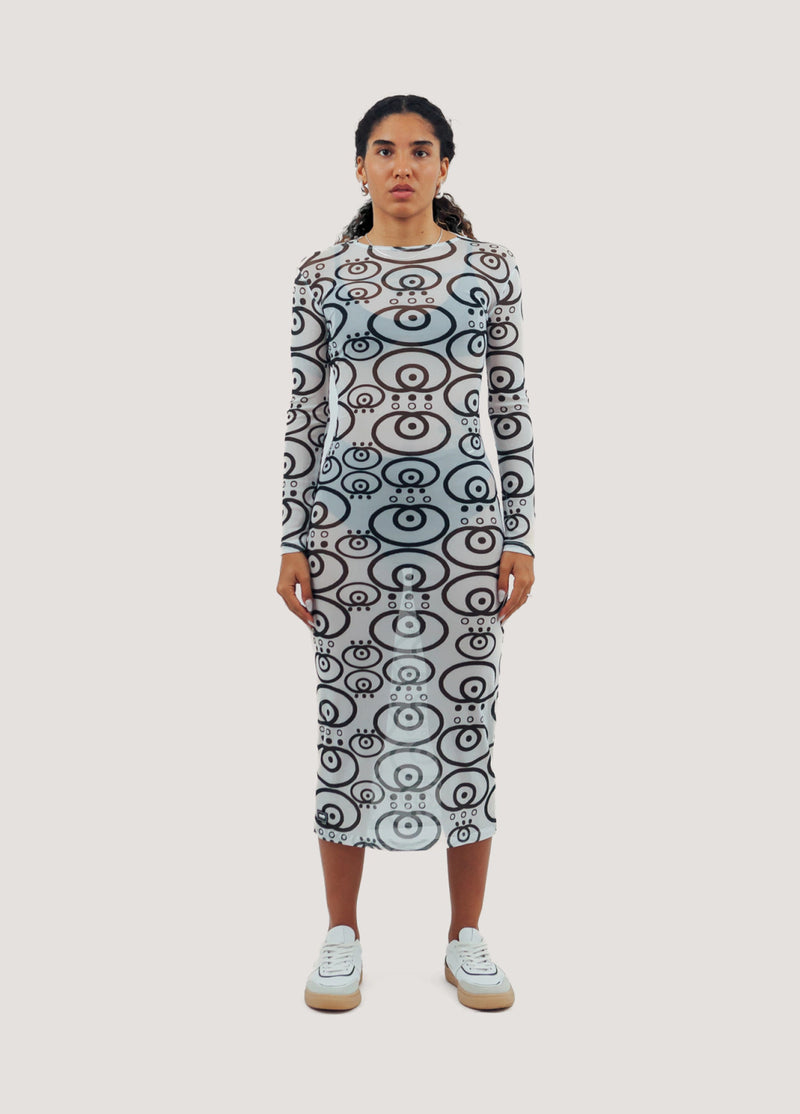 VESTIDO MIDI TULE GURULINO | OLHO