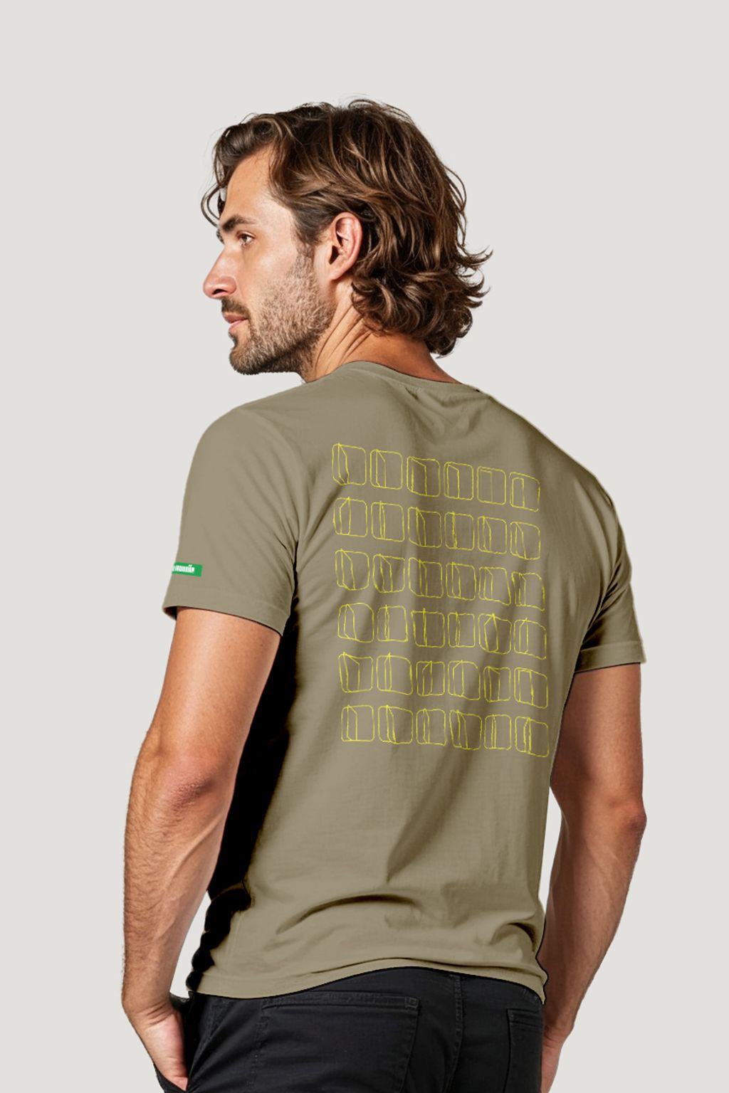 Camiseta Tradicional Algodão Morro Vermelho Em Linhas Unissex