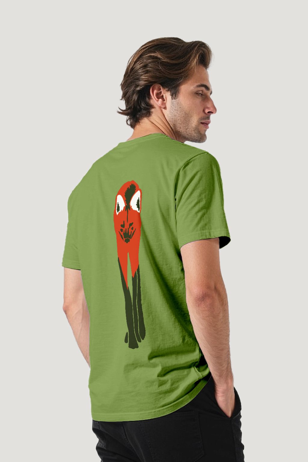 Camiseta Tradicional Algodão Lobo Unissex