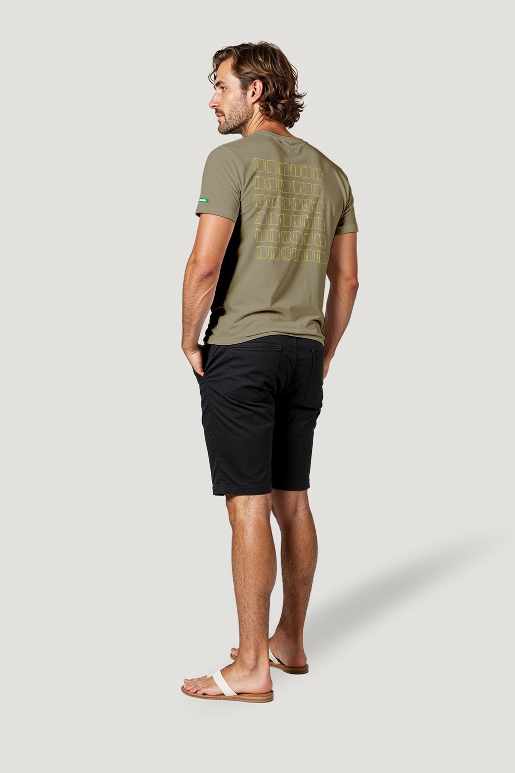 Camiseta Tradicional Algodão Morro Vermelho Em Linhas Unissex