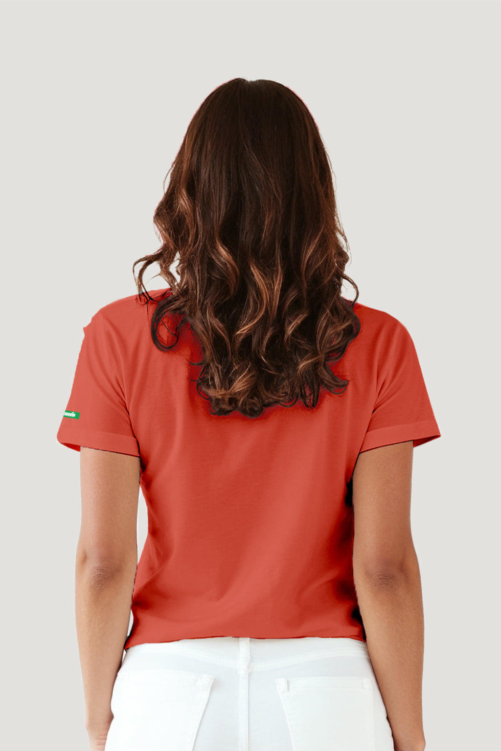 T-shirt Feminina Algodão Camelo