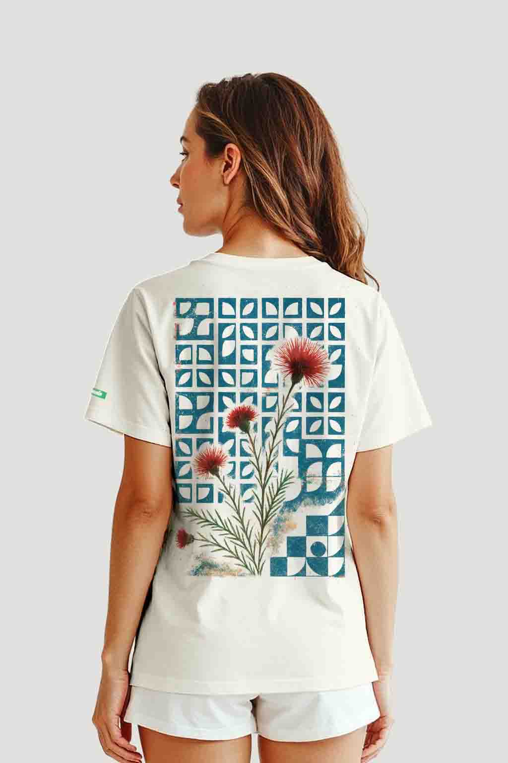 Camiseta Tradicional Algodão Cobogó Caliandra Unissex