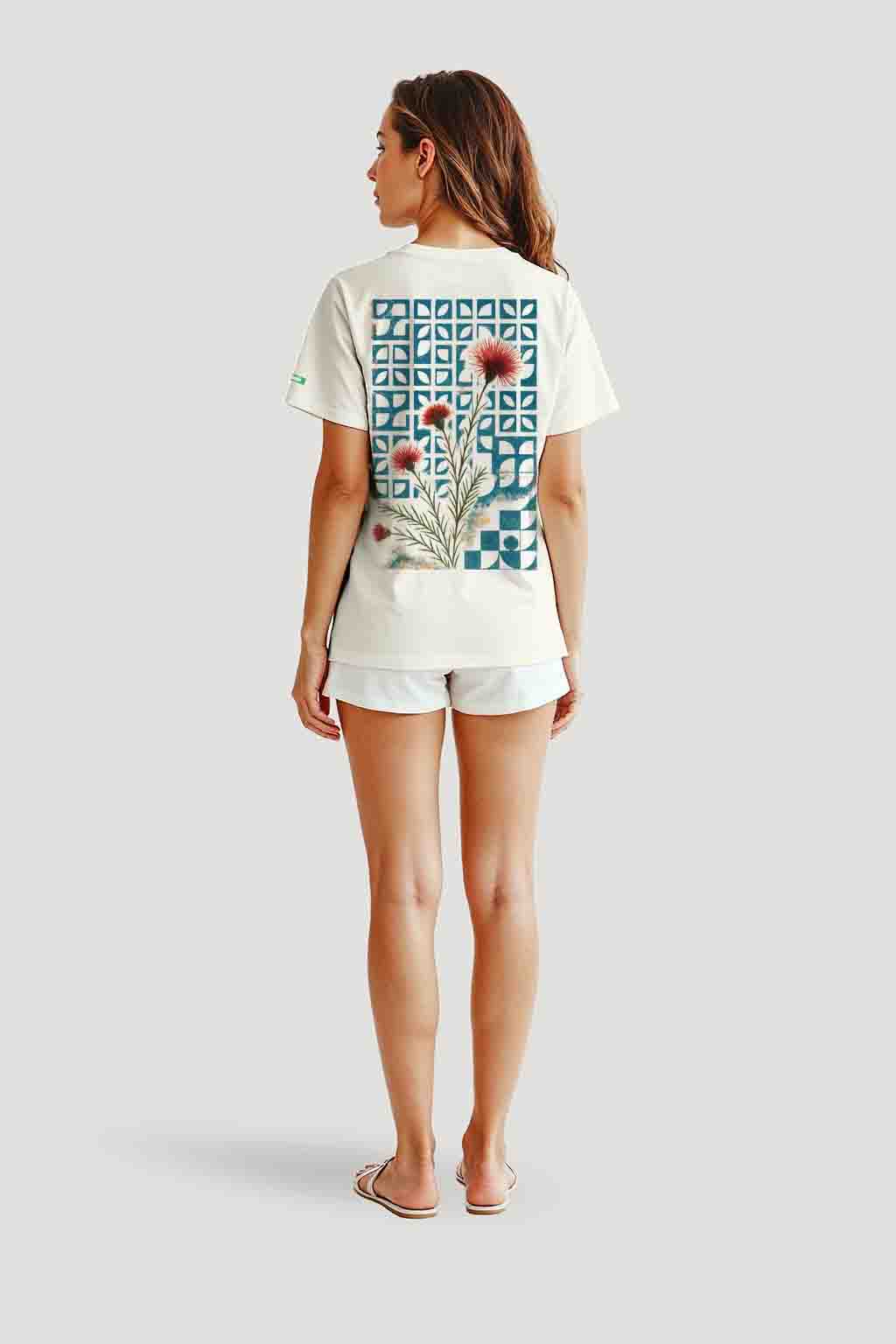 Camiseta Tradicional Algodão Cobogó Caliandra Unissex