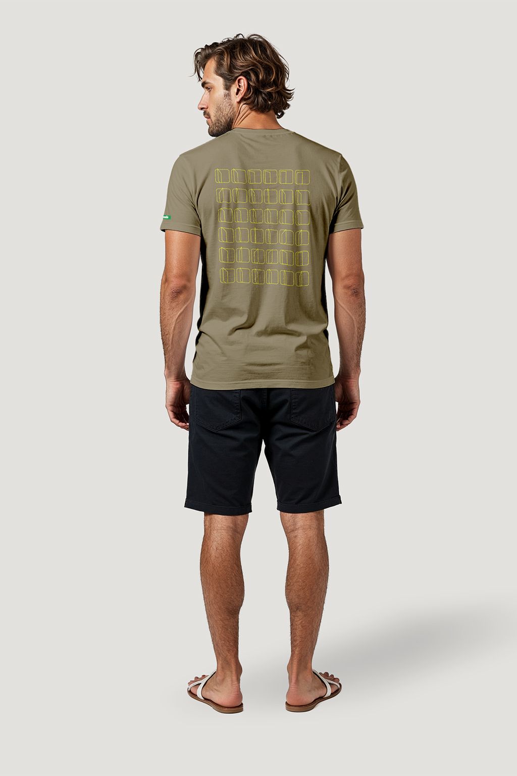 Camiseta Tradicional Algodão Morro Vermelho Em Linhas Unissex