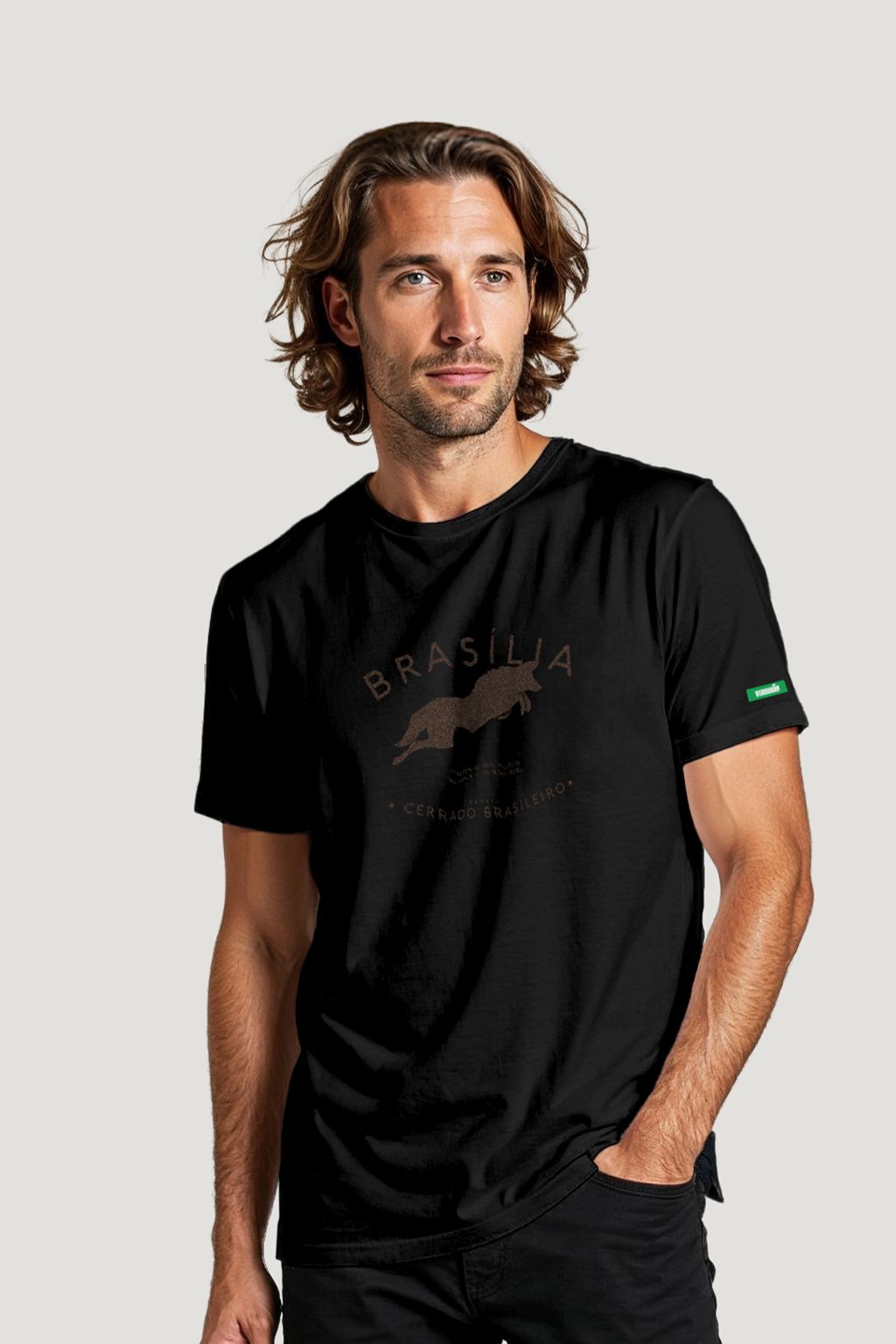 CAMISETA LOBO SALTANDO