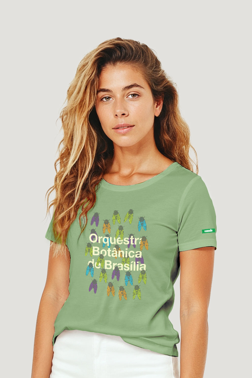 T-shirt Feminina Algodão Orquestra Botânica De Brasília