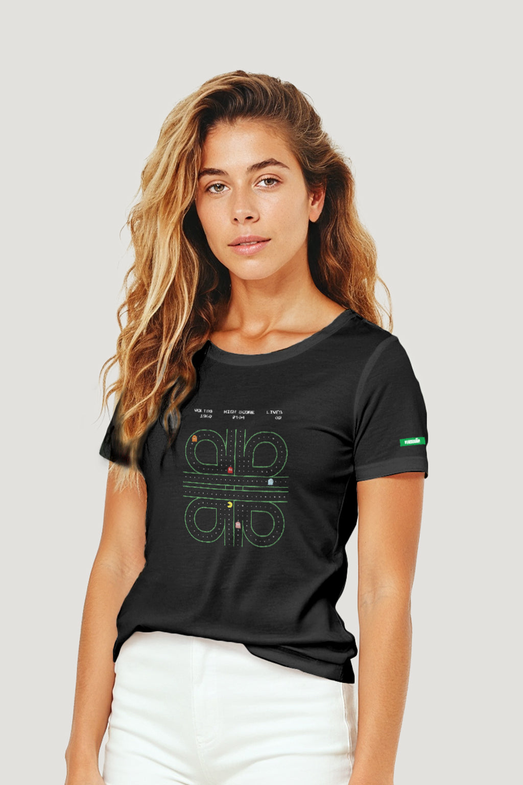 T-shirt Feminina Algodão Pacman