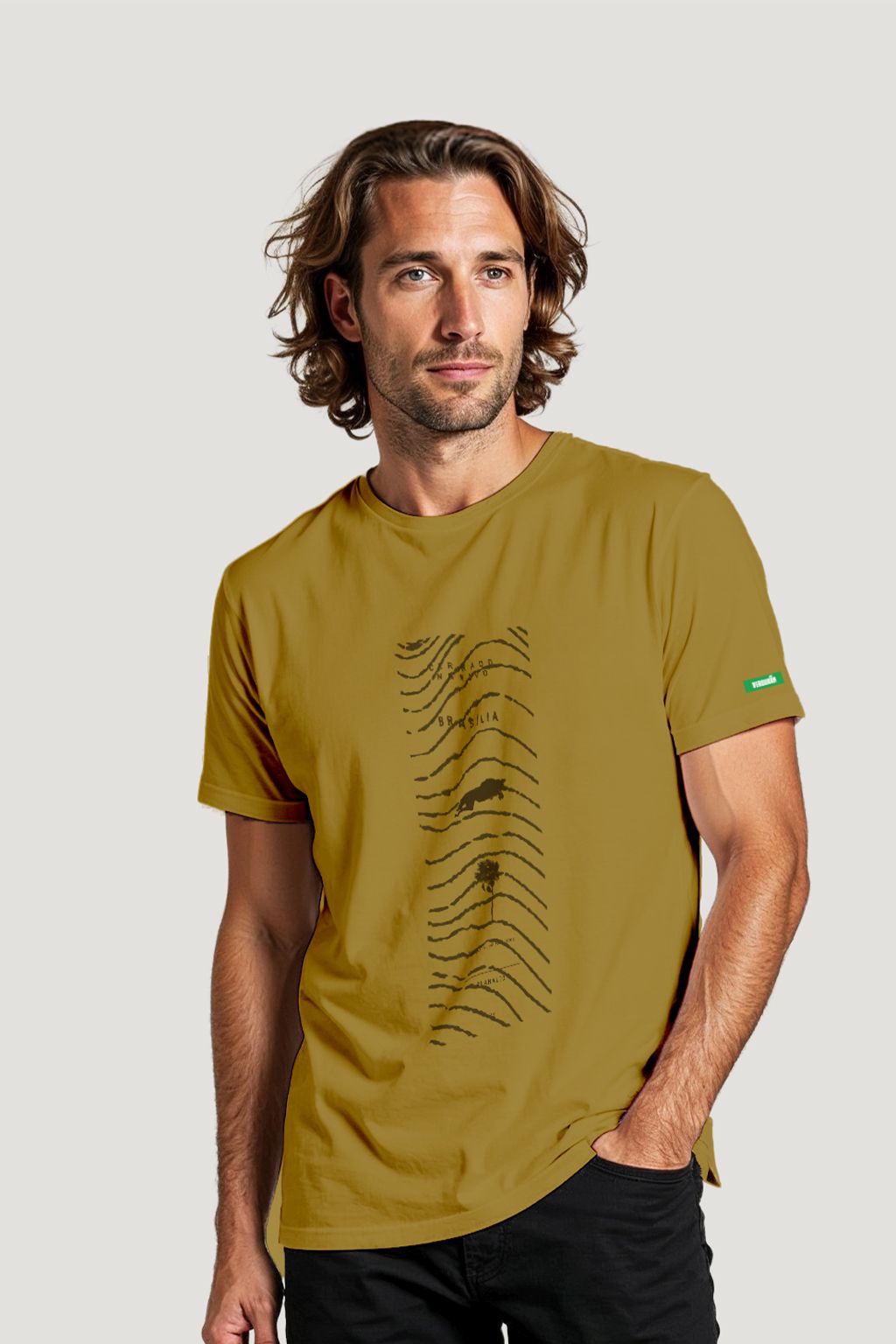 CAMISETA LOBO RAJADO