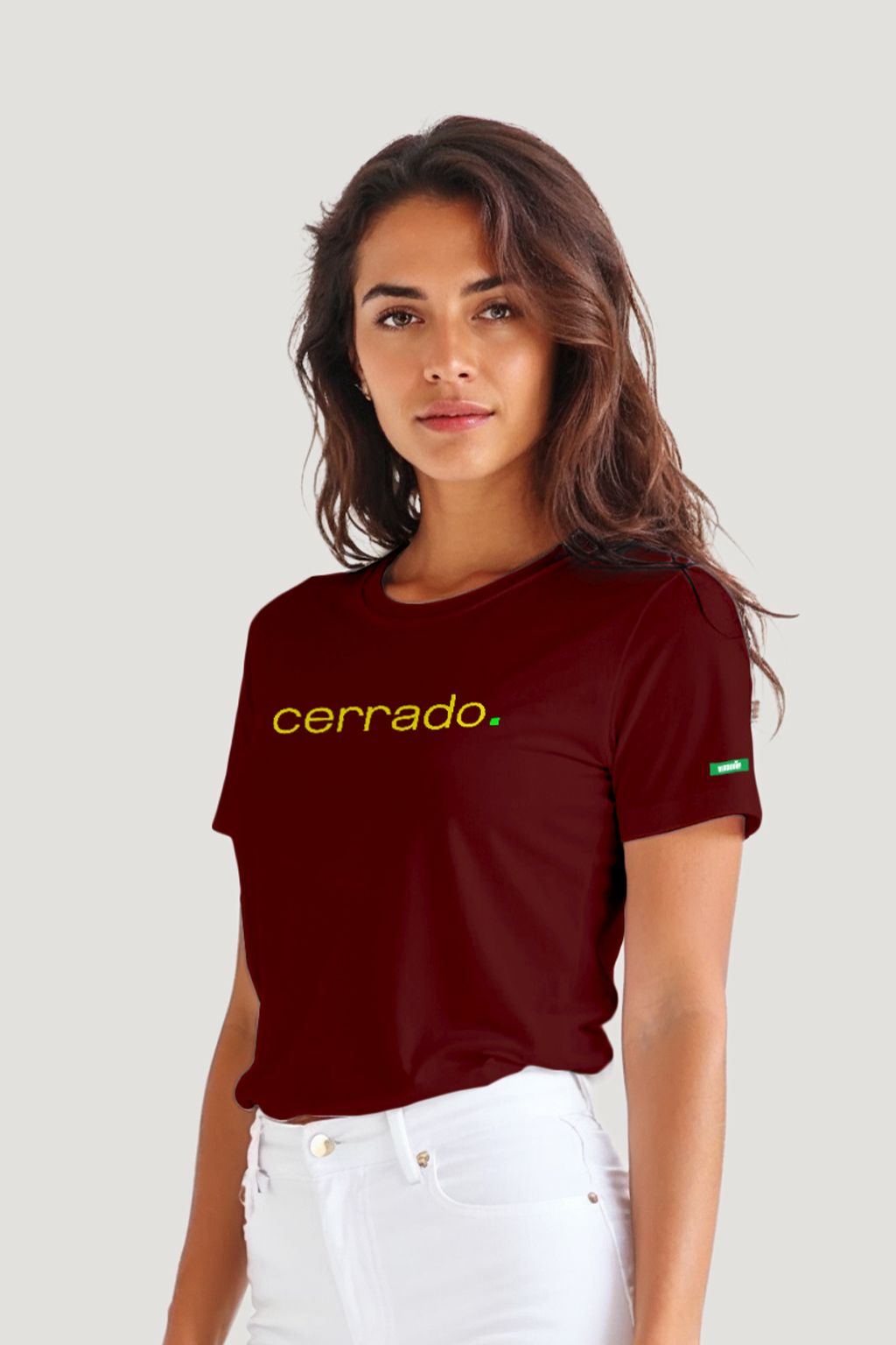 T-shirt Feminina Algodão Cerrado.