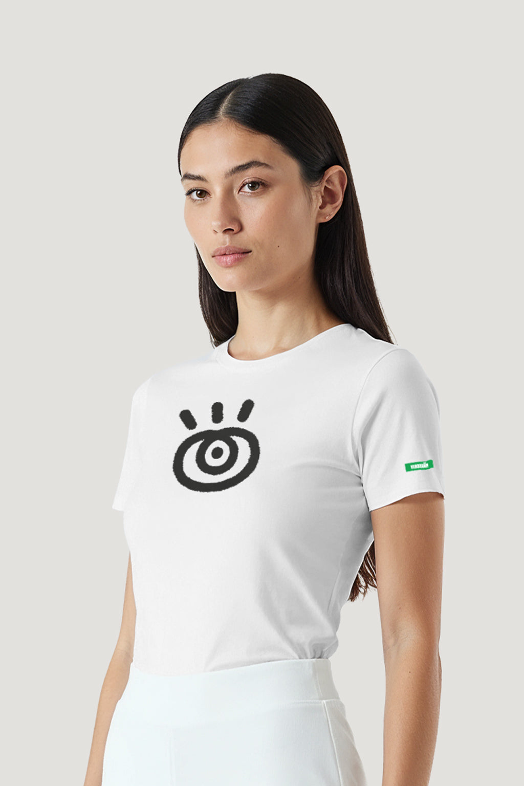 T-shirt Feminina Algodão Olho Gurulino