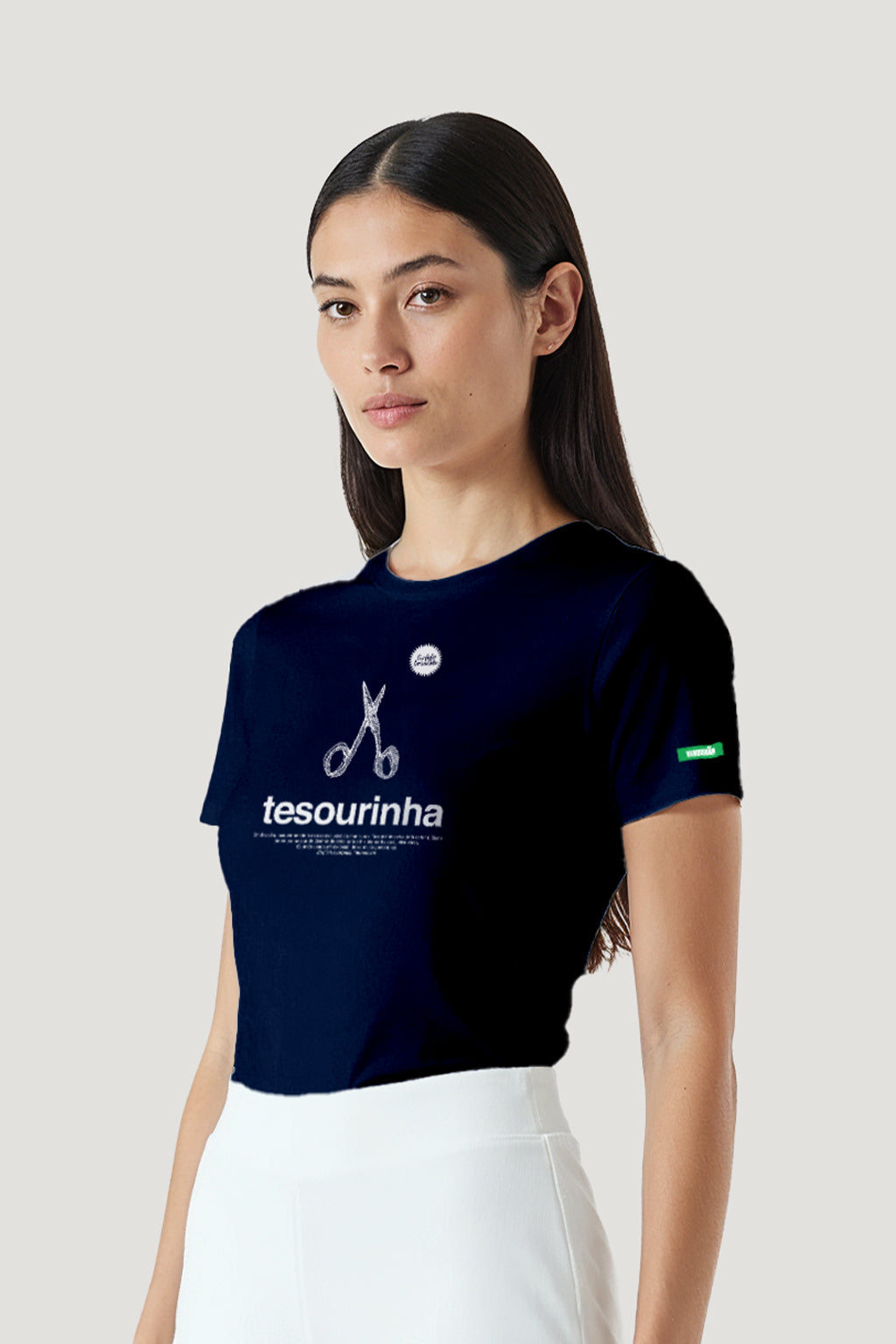 T-shirt Feminina Algodão Tesourinha
