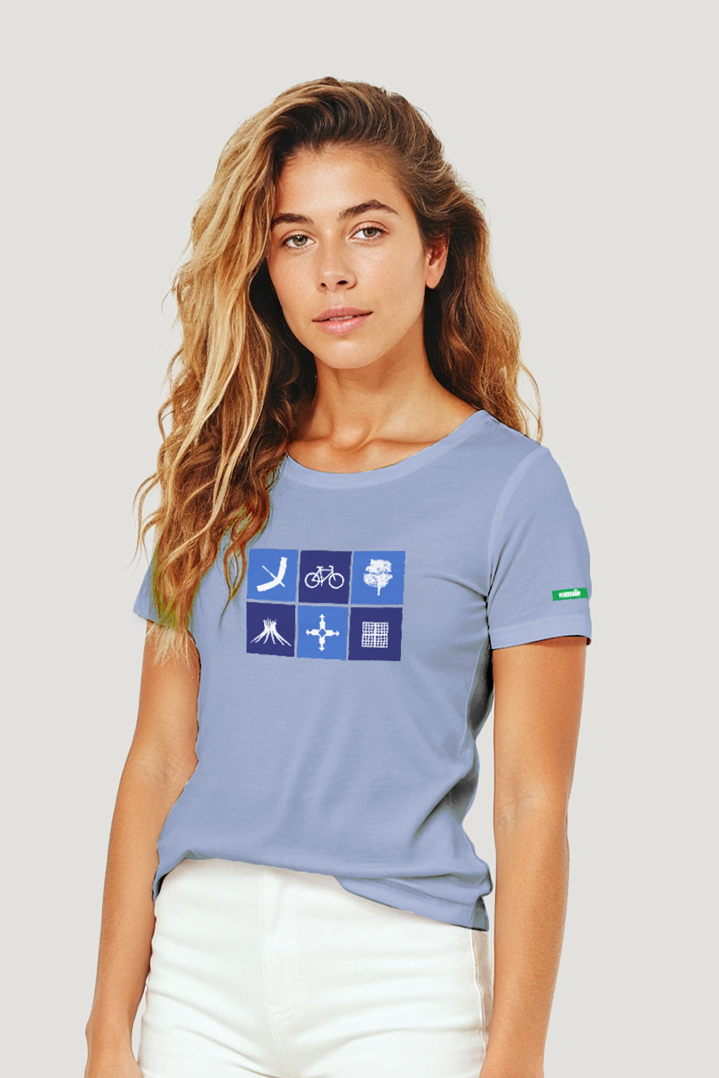 T-shirt Feminina Algodão Azulejo