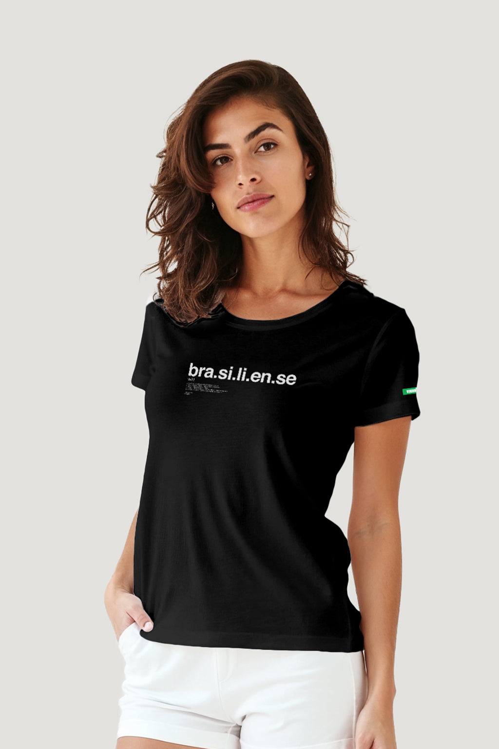 T-shirt Feminina Algodão Definição De Brasiliense