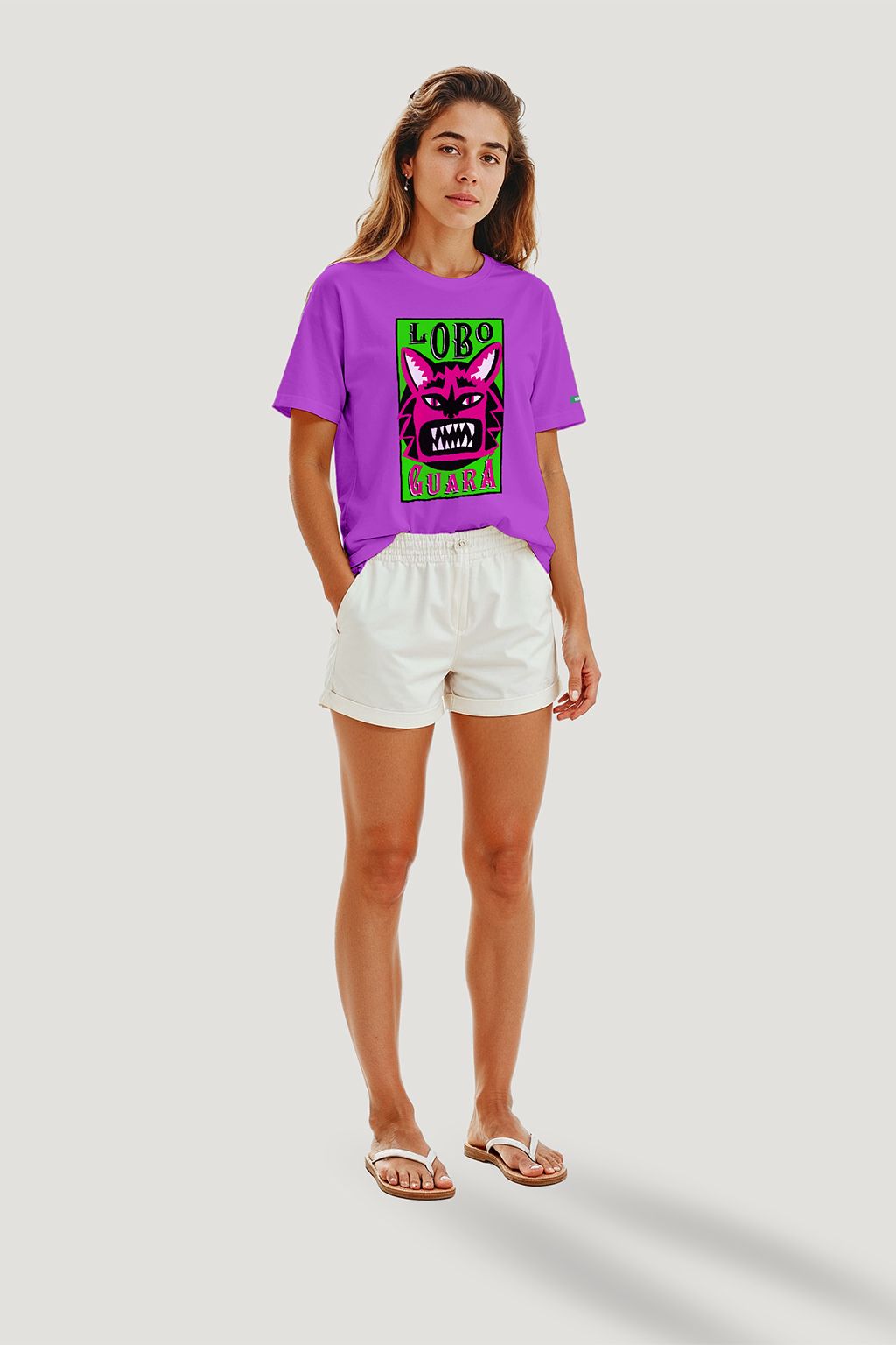 CAMISETA LOBO GUARA NEON
