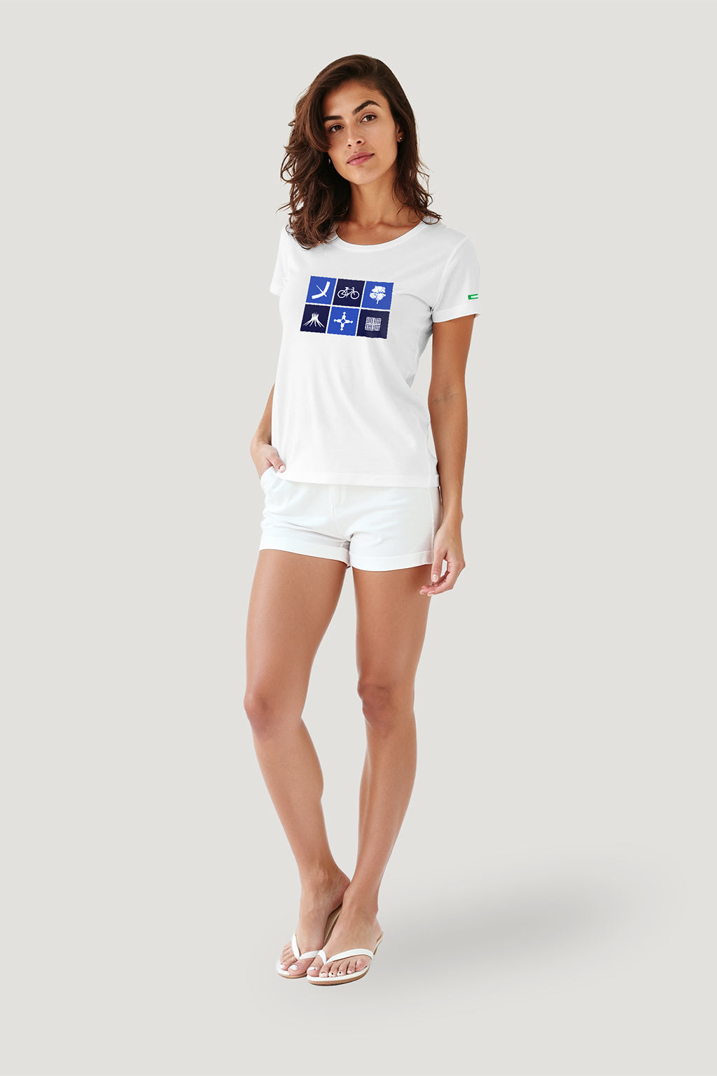 T-shirt Feminina Algodão Azulejo