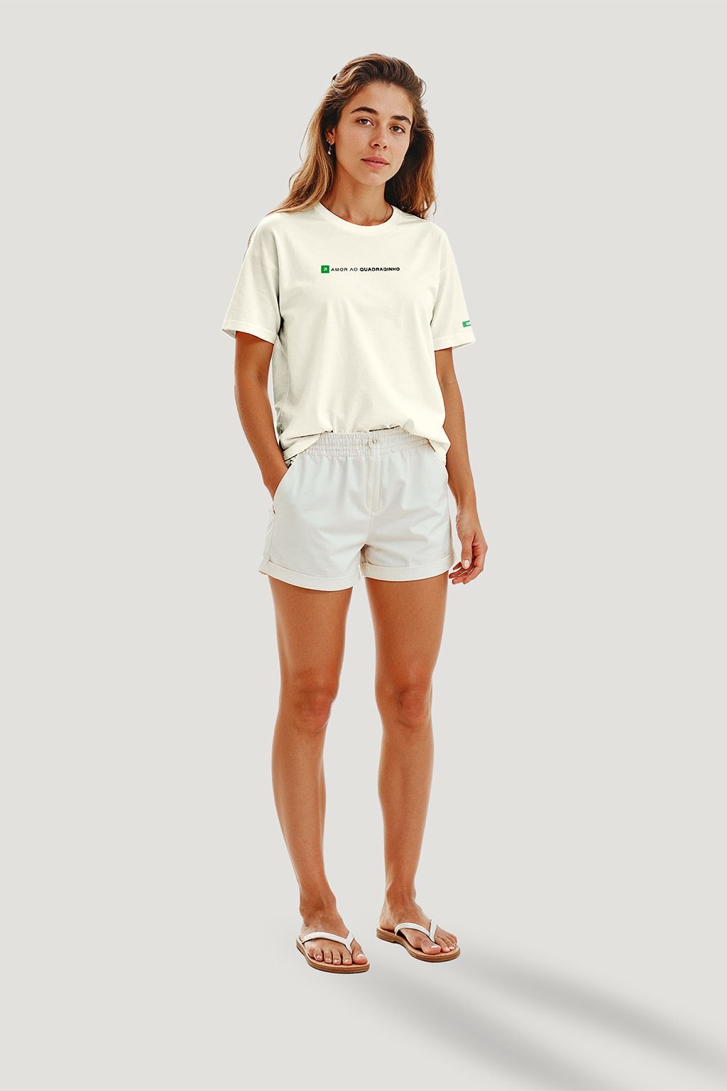 CAMISETA AMOR AO QUADRADINHO