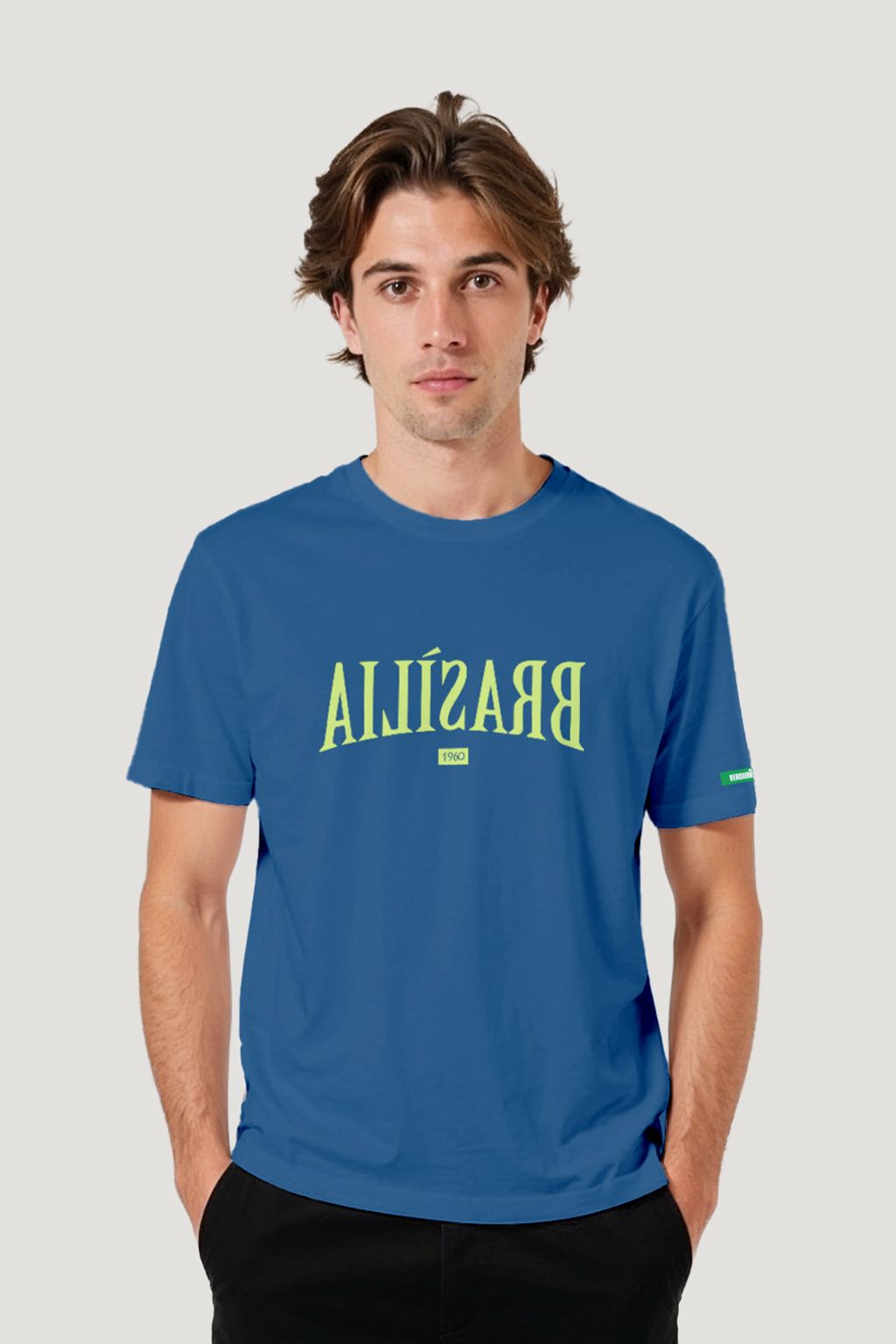 Camiseta Tradicional Algodão Brasília Invertida Unissex