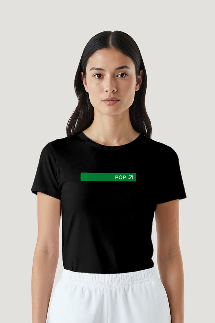T-shirt Feminina Algodão Placa PQP