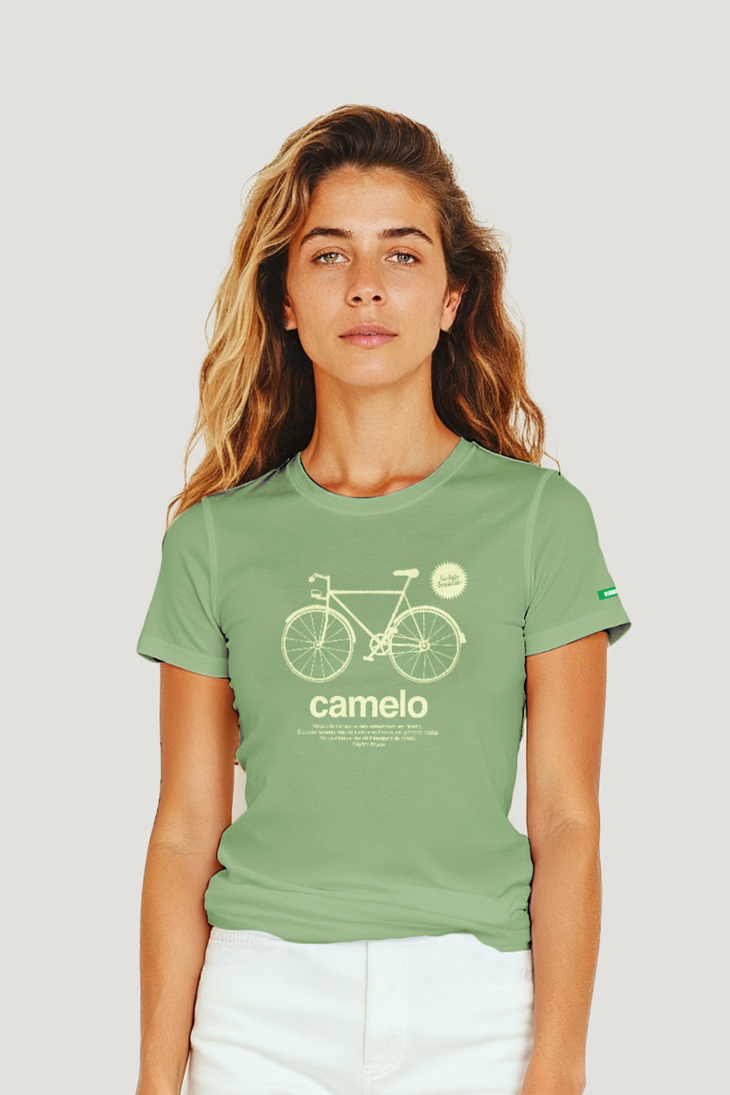 T-shirt Feminina Algodão Camelo