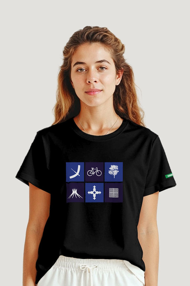 Camiseta Tradicional Algodão Azulejo Unissex