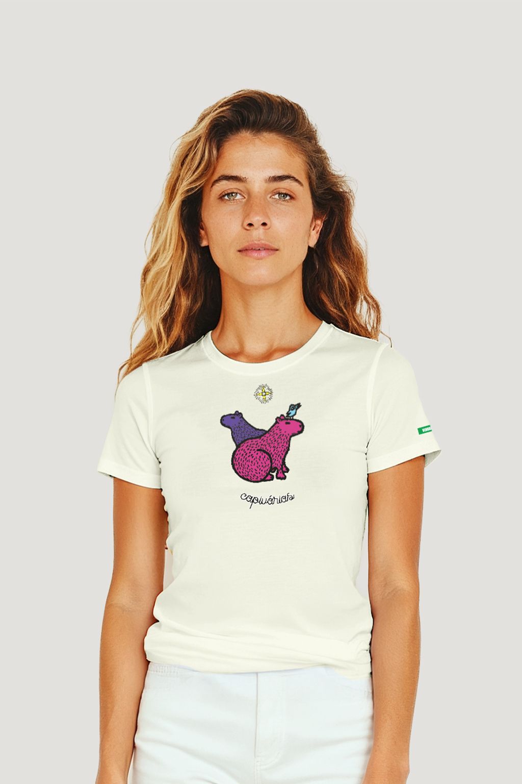 T-shirt Feminina Algodão Capivárias