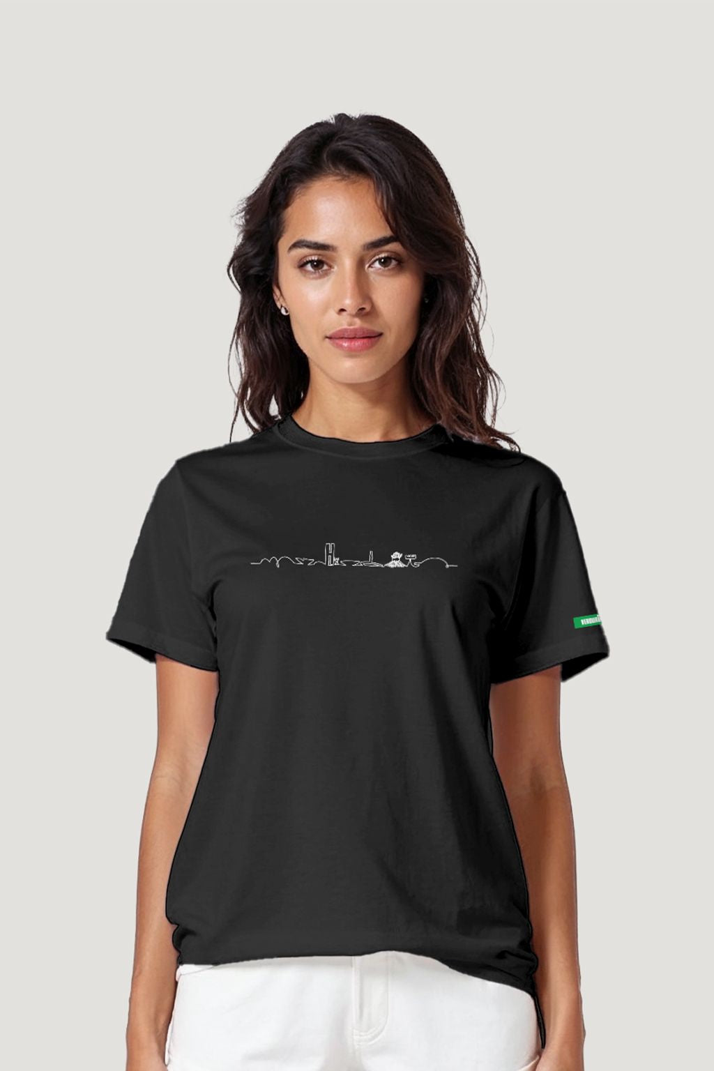 Camiseta Tradicional Algodão Skyline Fio Unissex