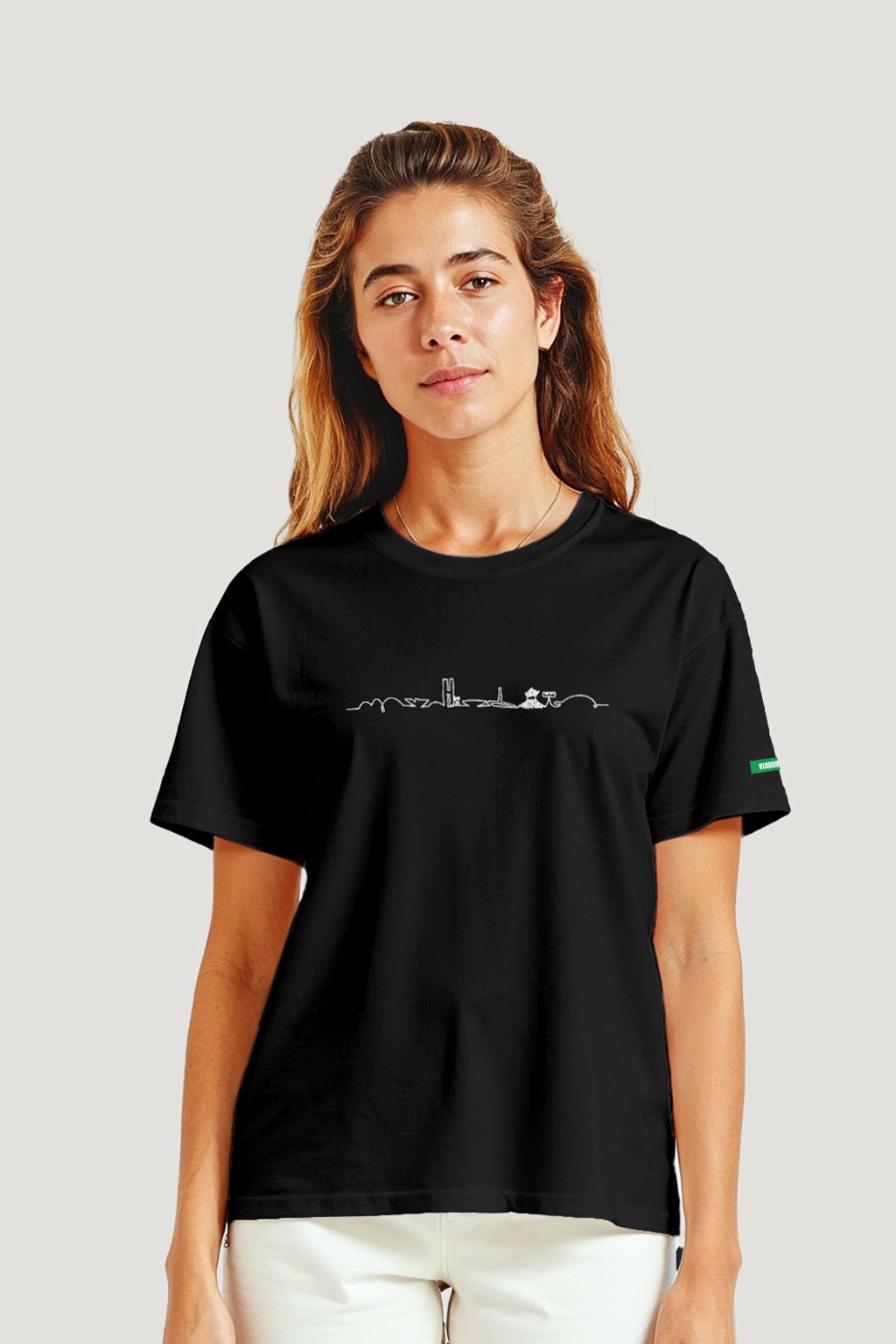 Camiseta Tradicional Algodão Skyline Fio Unissex