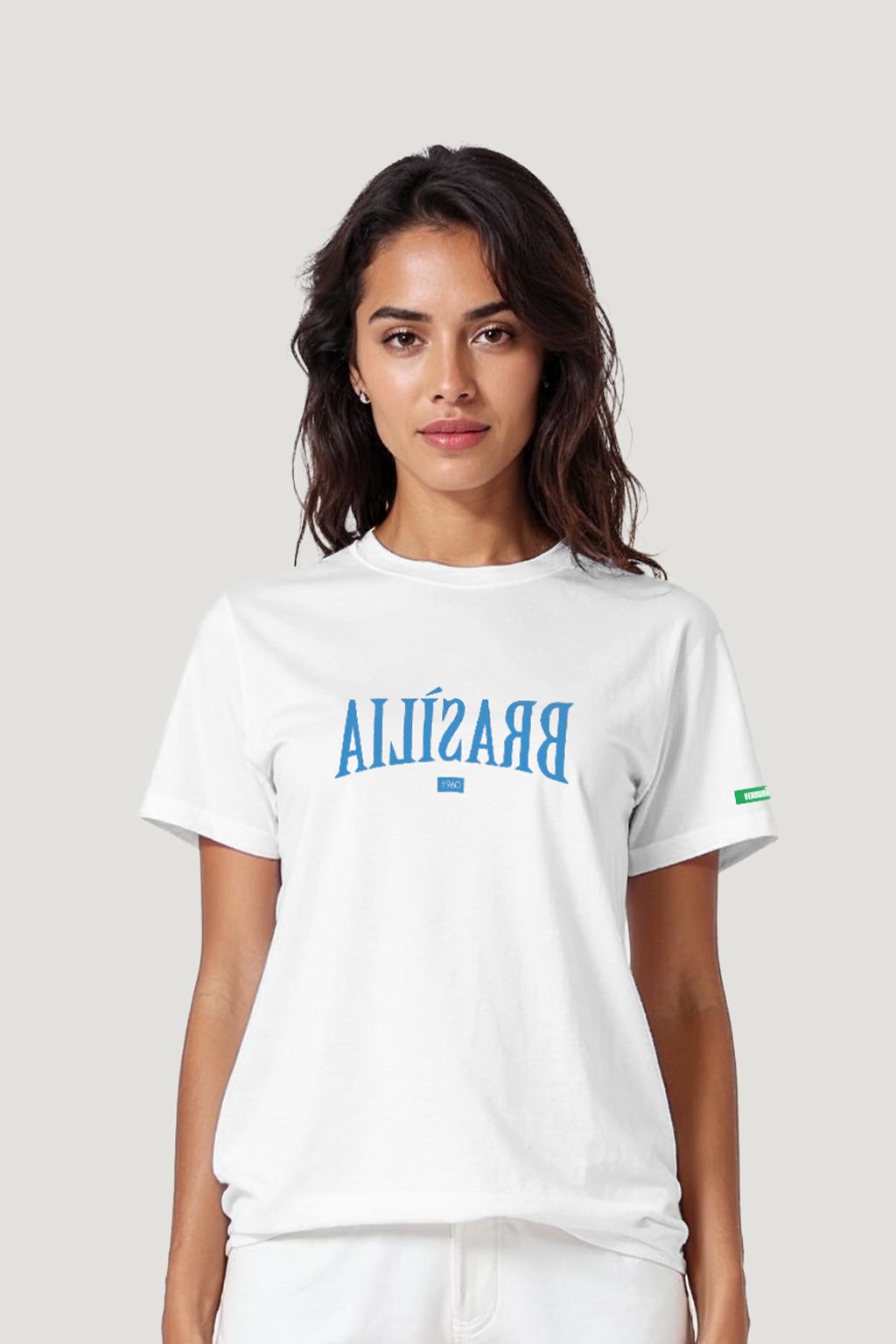 Camiseta Tradicional Algodão Brasília Invertida Unissex
