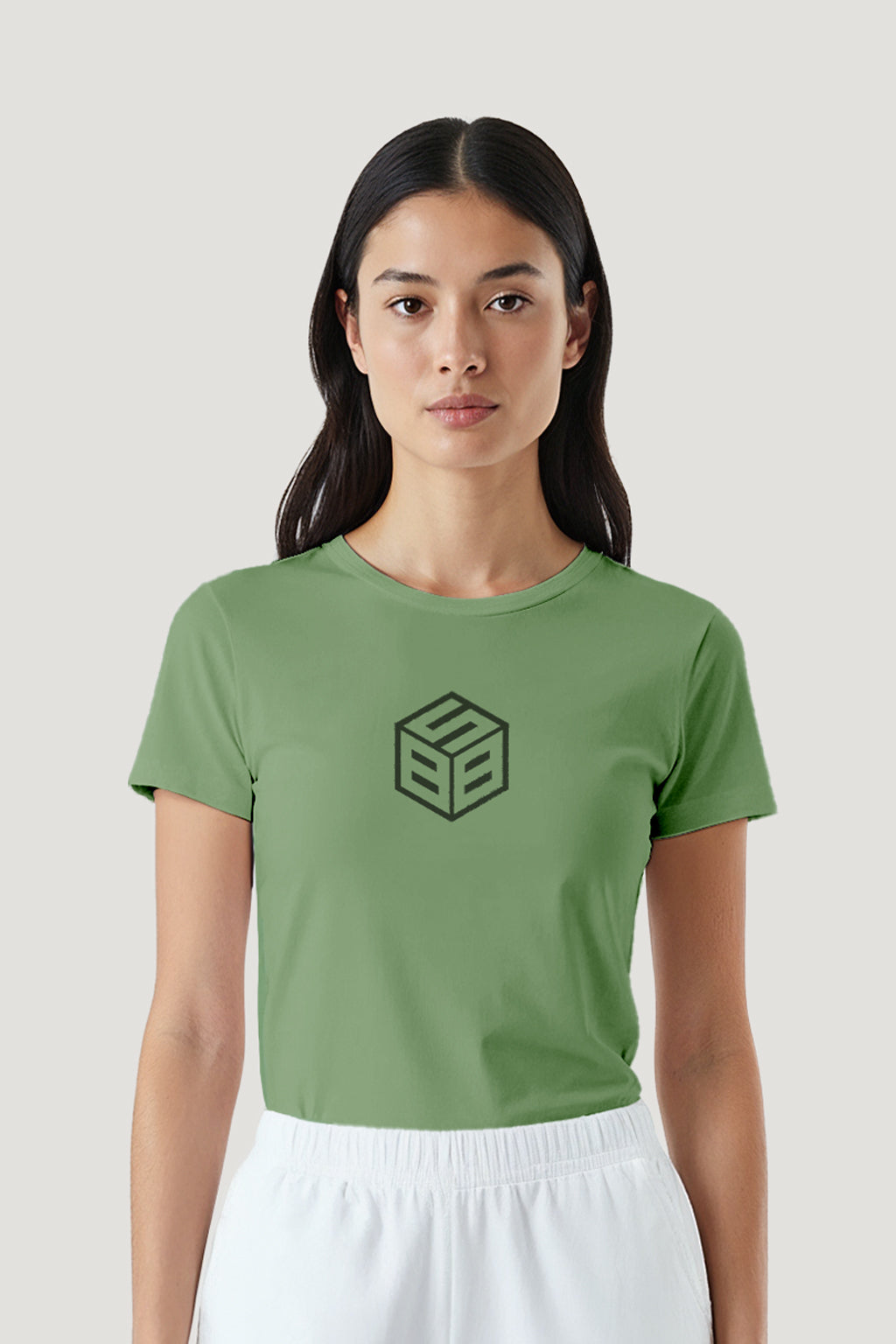 T-shirt Feminina Algodão Box e Cubo