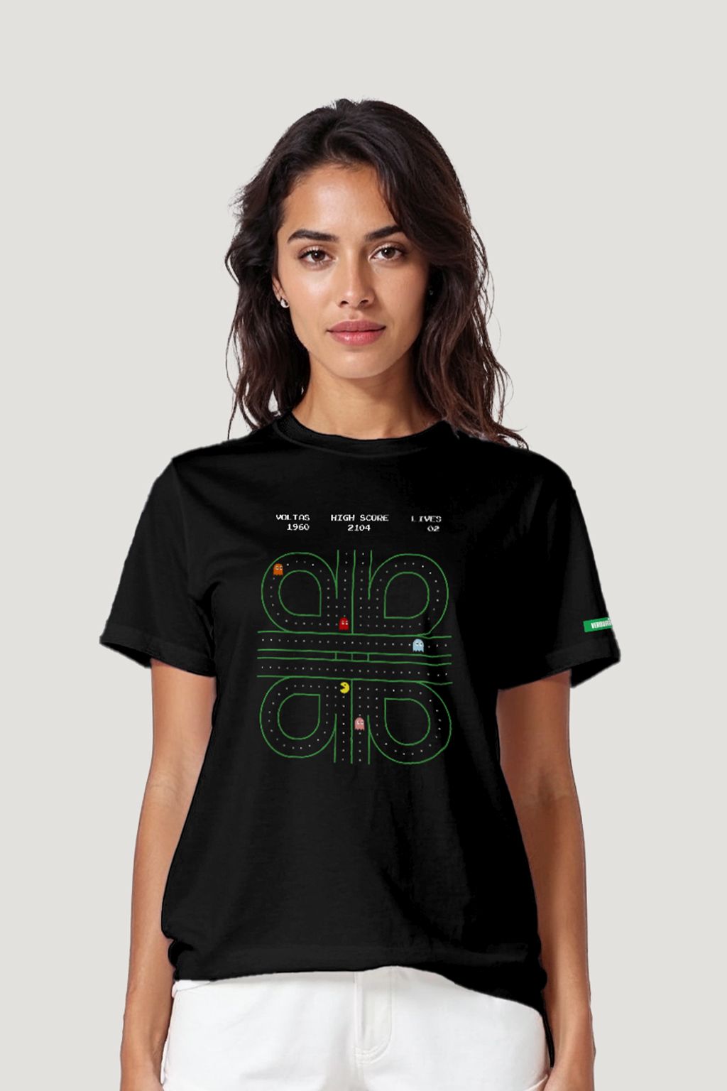 Camiseta Tradicional Algodão Pacman Unissex