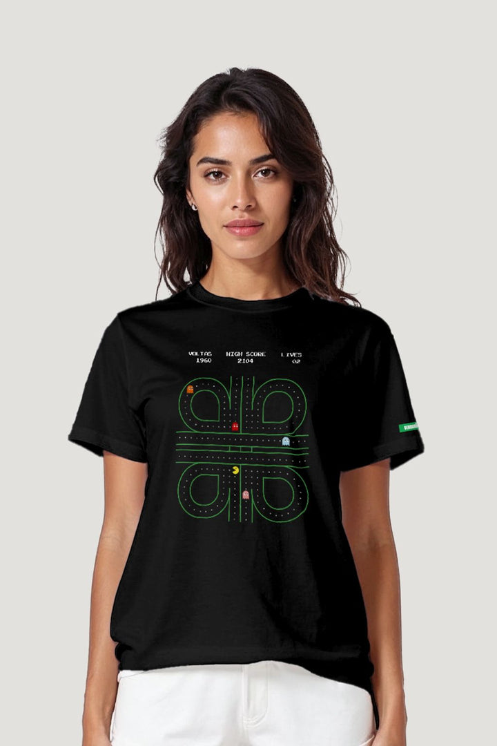 Camiseta Tradicional Algodão Pacman Unissex