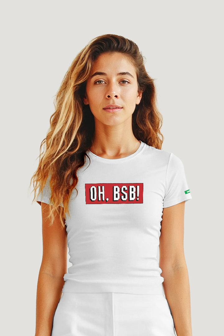 T-shirt Feminina Algodão Oh, Bsb!