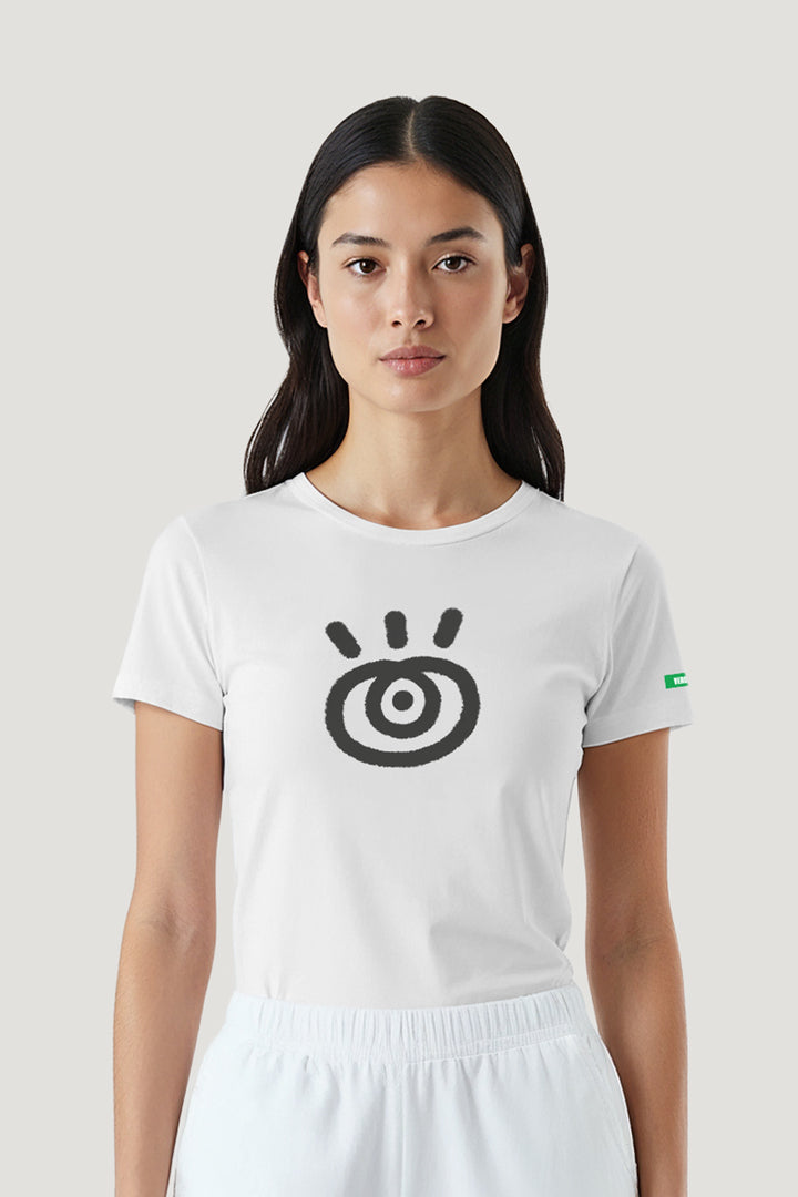 T-shirt Feminina Algodão Olho Gurulino