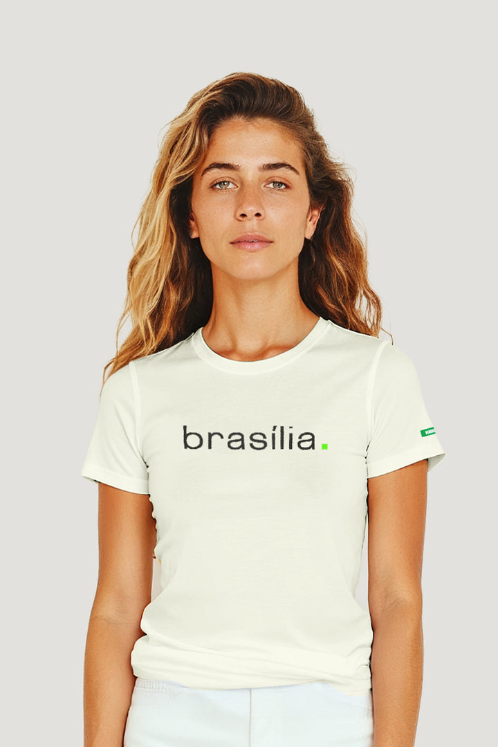 T-shirt Feminina Algodão Brasília.