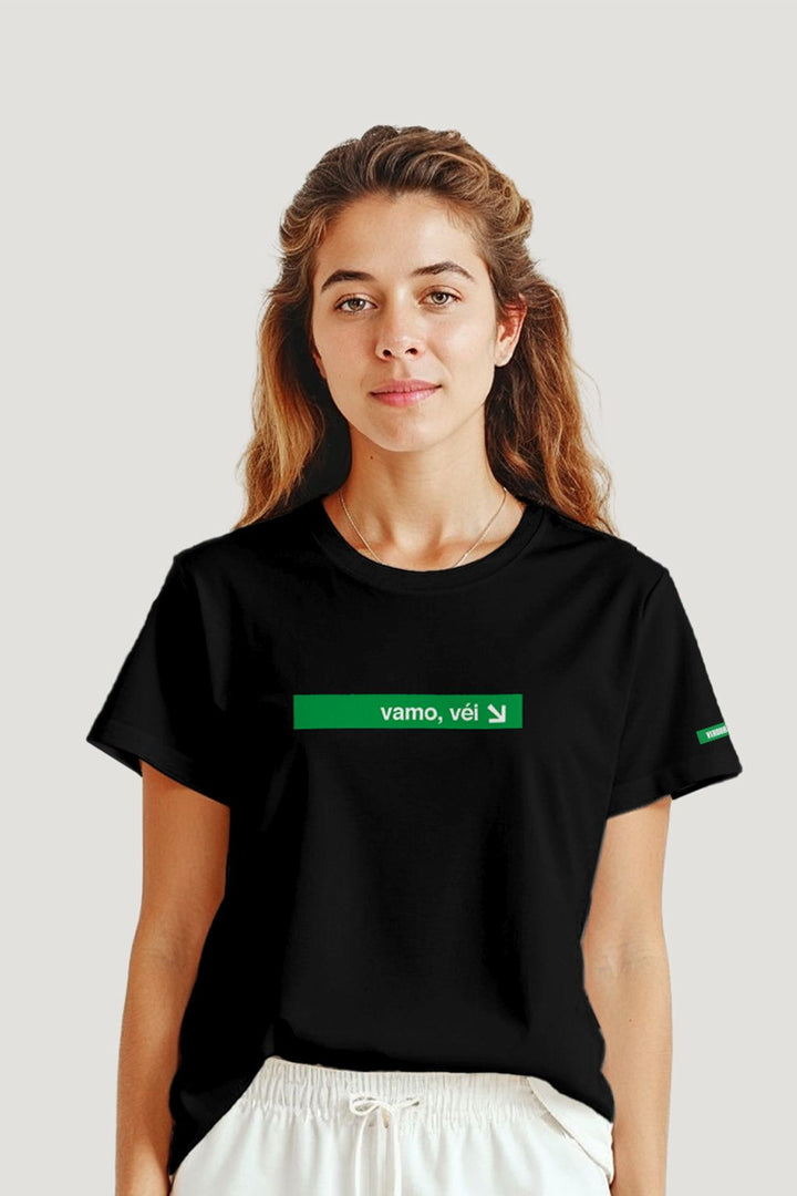 Camiseta Tradicional Algodão Vamo, Véi! Unissex