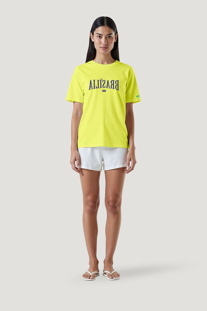 Camiseta Tradicional Algodão Brasília Invertida Unissex