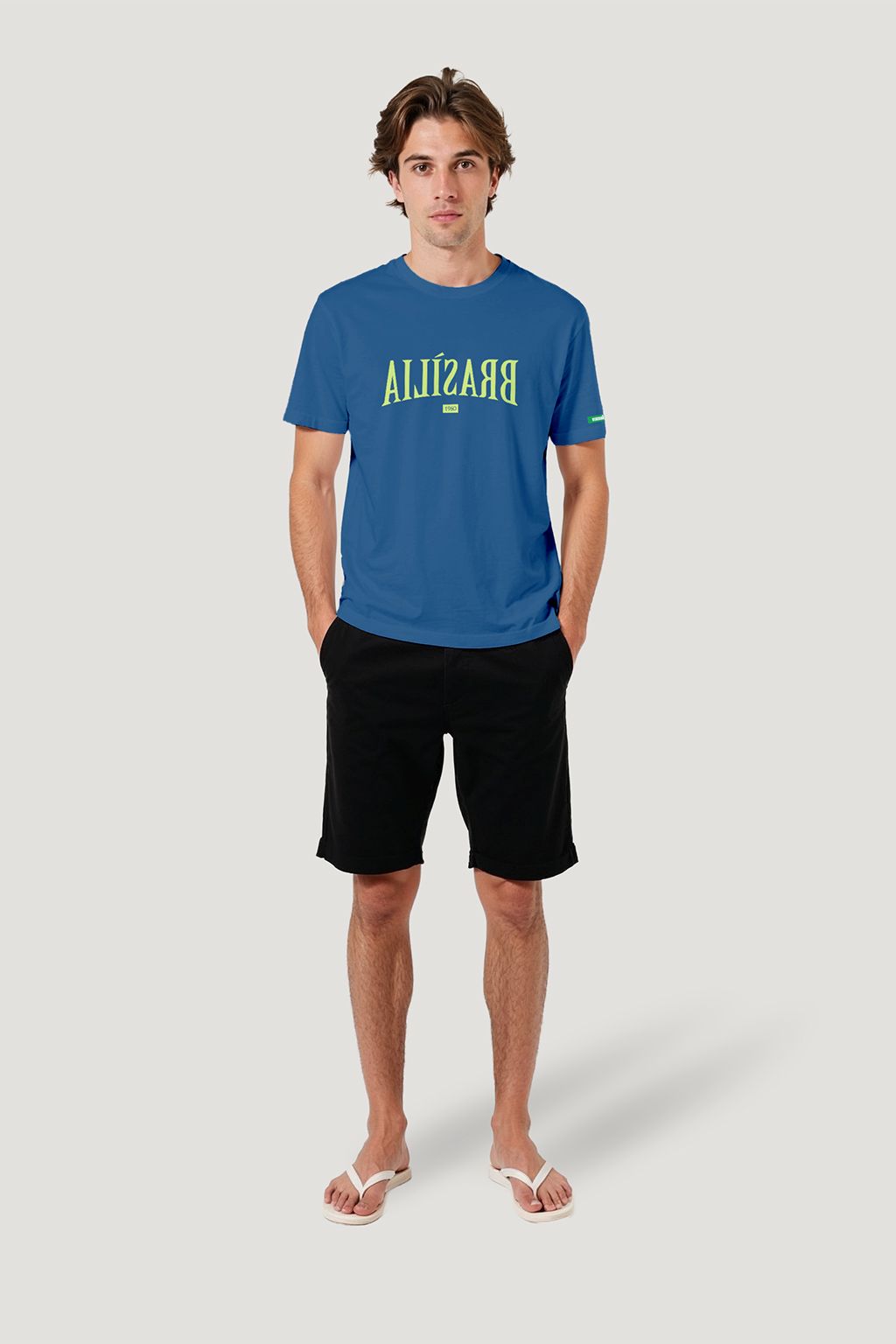 Camiseta Tradicional Algodão Brasília Invertida Unissex