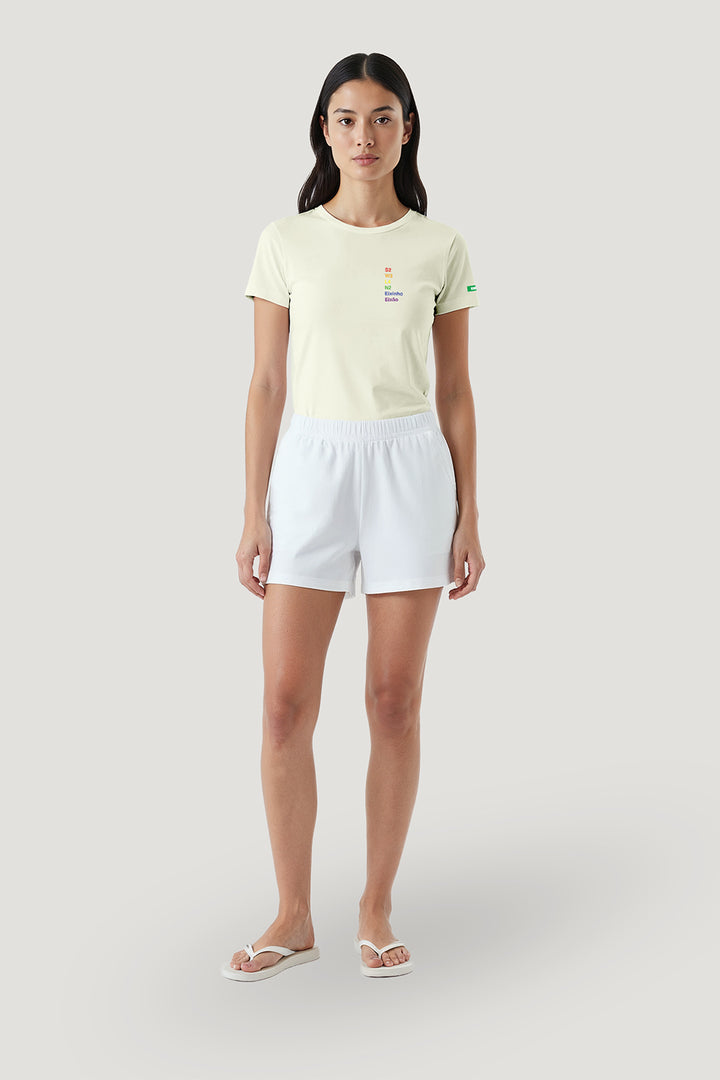 T-shirt Feminina Algodão Colorindo