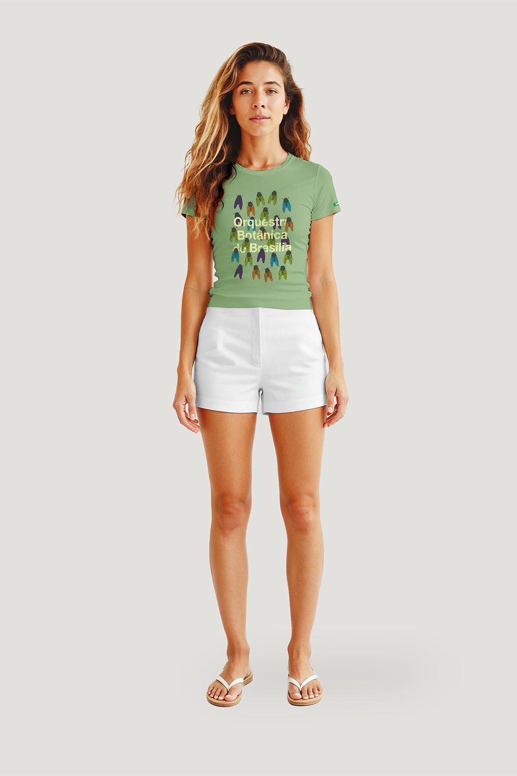 T-shirt Feminina Algodão Orquestra Botânica De Brasília