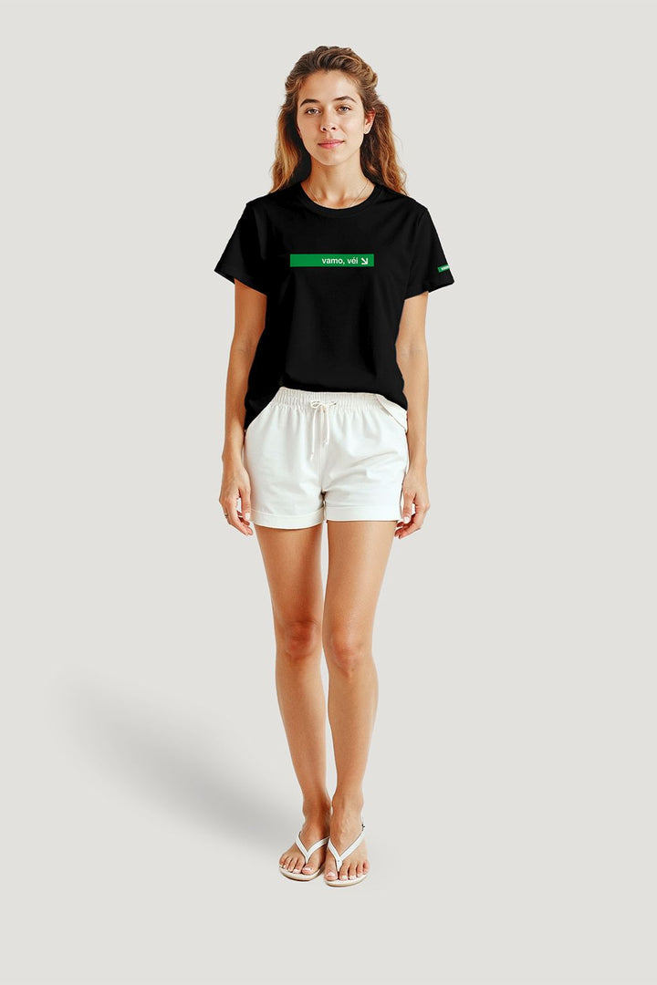 Camiseta Tradicional Algodão Vamo, Véi! Unissex