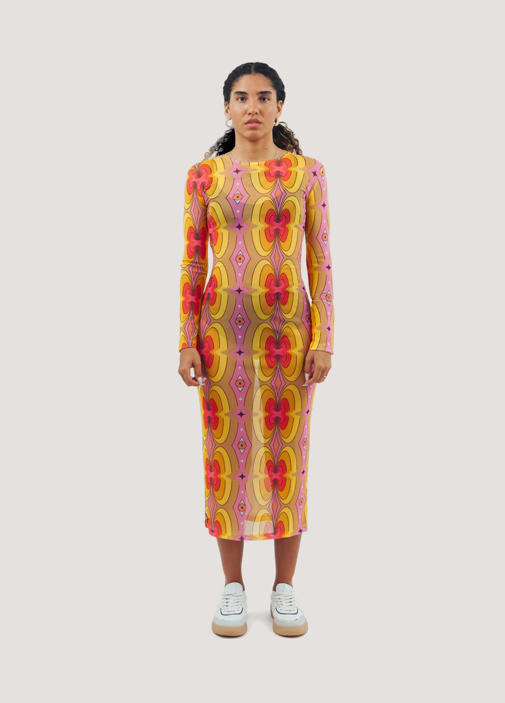 VESTIDO MIDI TULE GURULINO | PSICODÉLICA