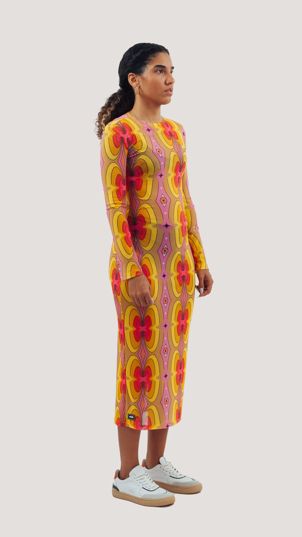 VESTIDO MIDI PSICODELICA | GURULINO