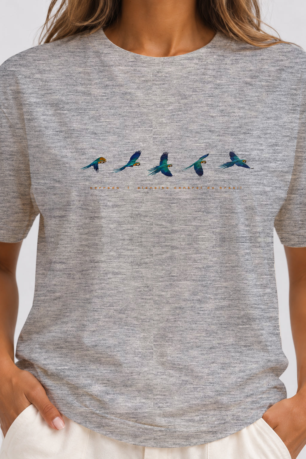 Camiseta Tradicional Algodão Arara Linhas Unissex