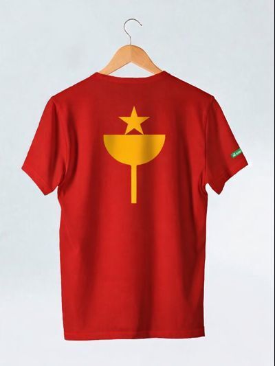 T-shirt Feminina Algodão Cálice e Estrela