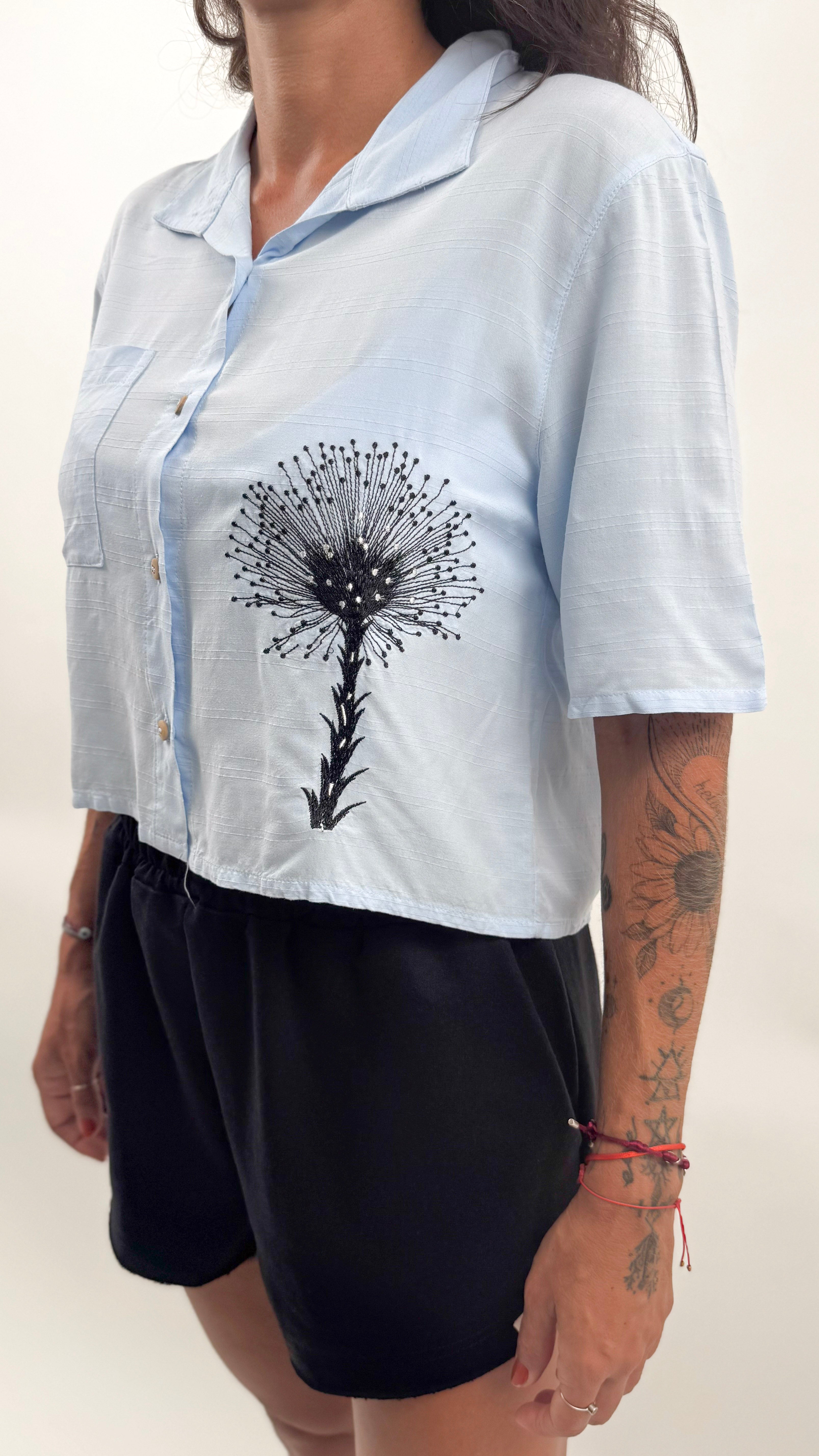 CAMISA MANGA CURTA BORDADO CHUVEIRINHO | CHAPADA