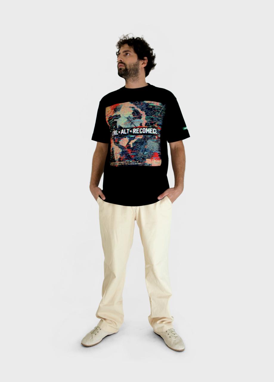 Camiseta Tradicional Algodão CTRL + ALT + RECOMECE Unissex