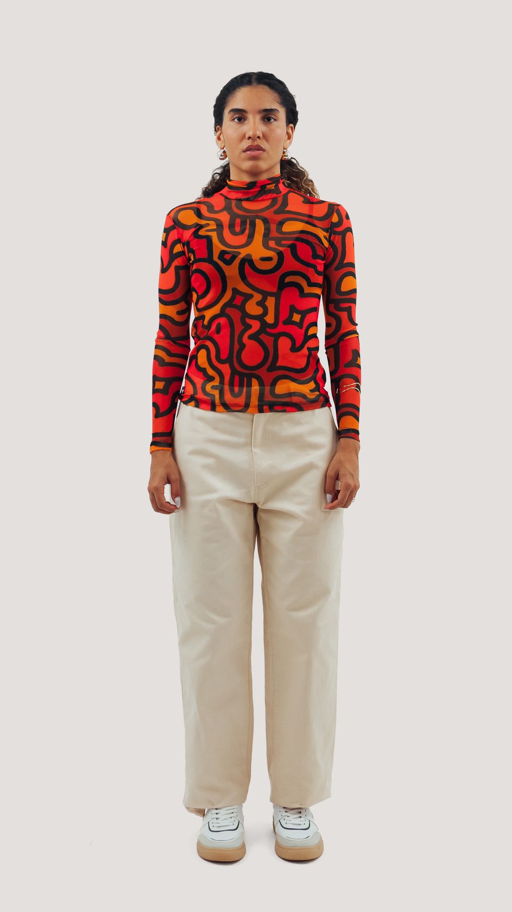 BLUSA MANGA LONGA DOODLE TERRA | GURULINO