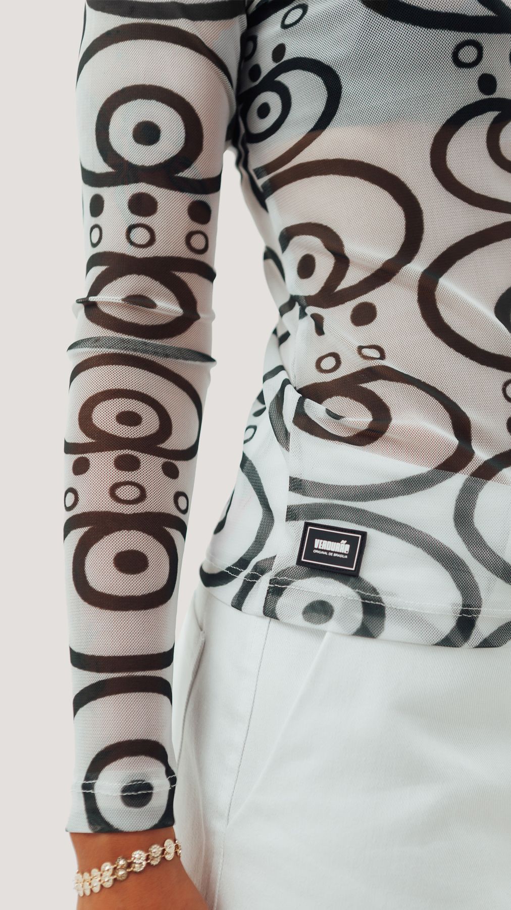 BLUSA MANGA LONGA OLHO | GURULINO