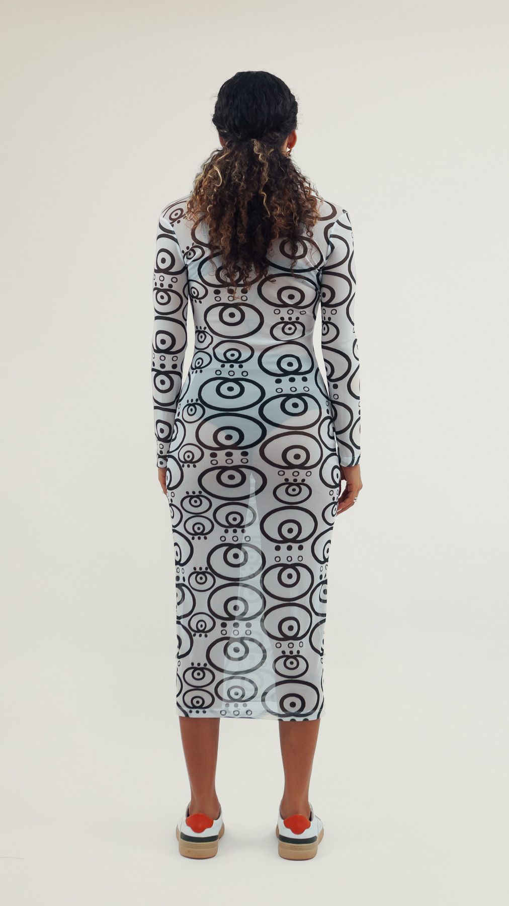 VESTIDO MIDI OLHO | GURULINO